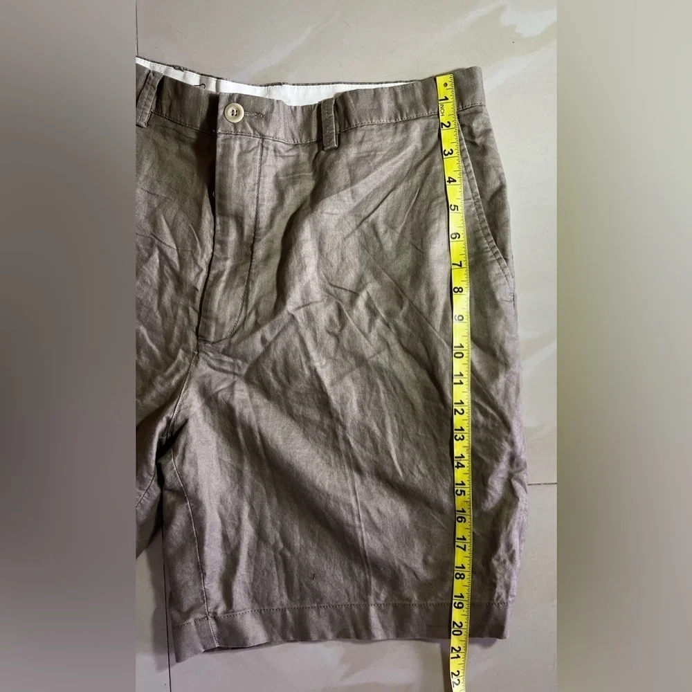 Casuals Roundtree & Yorke Size 40 Waist RELAXED FIT Brown Cotton New Mens Shorts